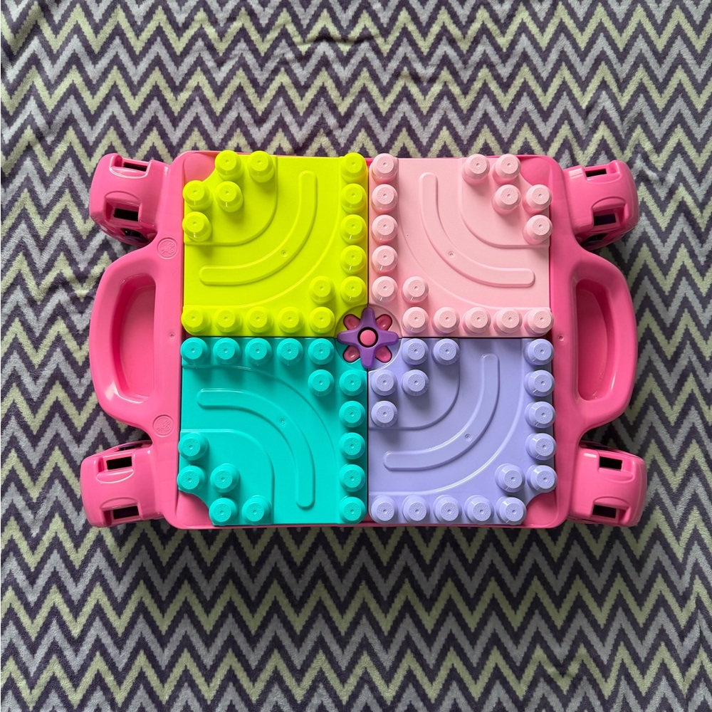 MEGA BLOKS First Builders Toddler Blocks Toy Set, Build ‘n Learn Activity Table